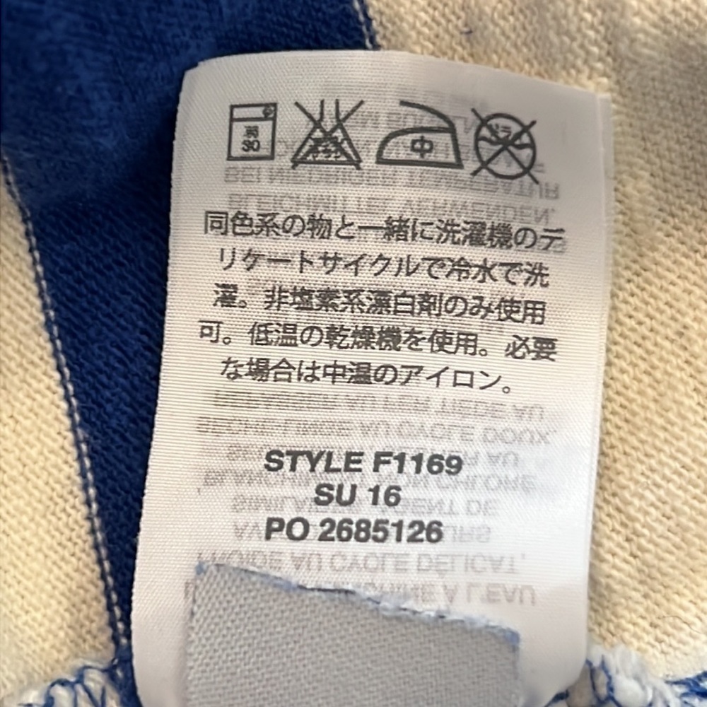 J CREW Preppy Blue & White Striped Cotton Mini Dress, Size S - Picture 8 of 12